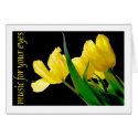 music for your eyes - flowers cards by zoespeak music for your eyes - flowers cards