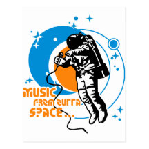 Music from outta Space Post Card