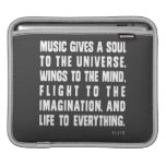 Music Gives A Soul To The Universe Sleeves For iPads