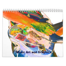 Music graphics and images 2012 monthly calendar