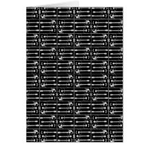 Music guitars pattern cards
