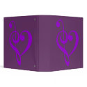 Music heart note binders