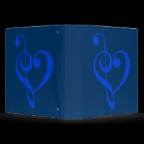 Music heart note binders