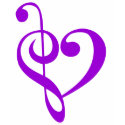 Music Heart Purple shirt
