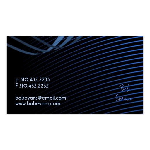 Music ii business card (back side)