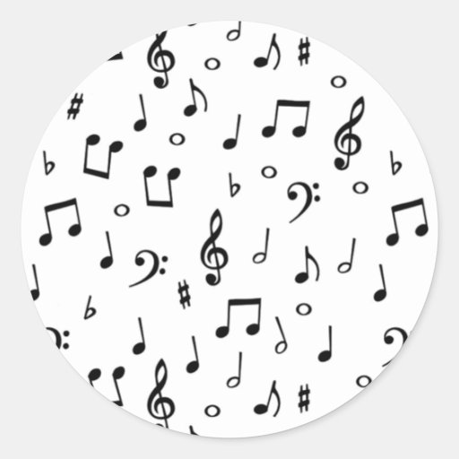 Music in me_ round sticker