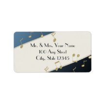 Music in the Air Personalized Address Label