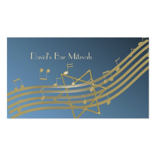 Music in the Air Seating Card Business Cards (front side)