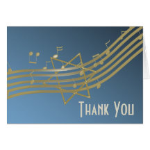 Music in the Air Thank You Note Cards