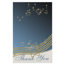 Music in the Air Thank You Notes Customized Stationery
