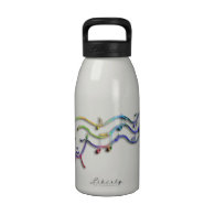 music in the hair reusable water bottle