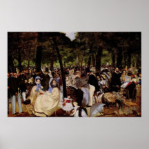 Music in Tuilerie Garden by Edouard Manet Posters