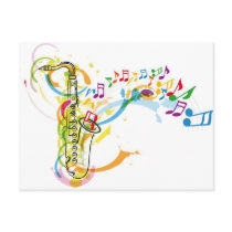 Music Instrument illustration Post Card