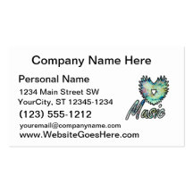 Music invert heart wing below nebula 1 business cards