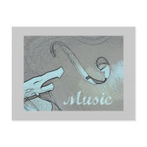 Music Invitation postcards
