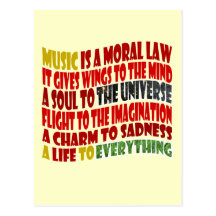 Music is a Moral Law Post Cards