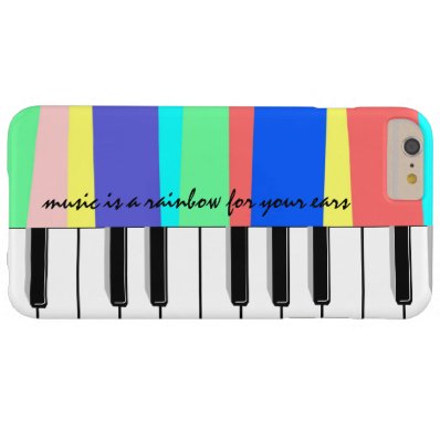 Music is a rainbow for your ears, piano phone barely there iPhone 6 plus case
