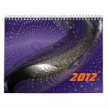 Music is blue geometry wall calendar