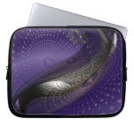 Music is blue geometry laptop sleeve