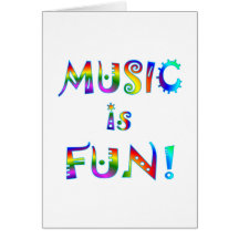 Music is Fun Greeting Card