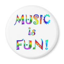 Music is Fun magnets