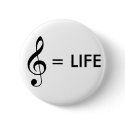 "Music is Life" Button by arluz1 "Music is Life" Button