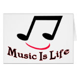 Music Is Life Greeting Cards