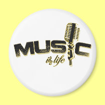 Music is life Magnet magnets