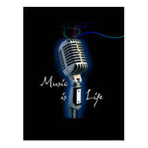Music is Life Post Cards