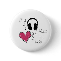 Music Is Love buttons by utachick02 Music Is Love buttons