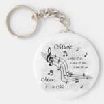 Music Is Me Keychain