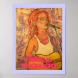 music is moonlight art poster