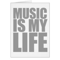 Music Is My Life - Emo Alternative Grunge Rock cards