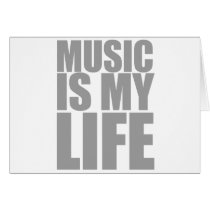 Music Is My Life - Emo Alternative Grunge Rock Cards