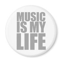Music Is My Life - Emo Alternative Grunge Rock magnets