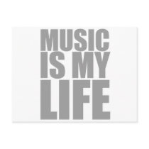 Music Is My Life - Emo Alternative Grunge Rock postcards