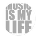 Music Is My Life - Emo Alternative Grunge Rock stickers by RAWRoutloud Music Is My Life - Emo Alternative Grunge Rock stickers