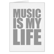 Music Is My Life Greeting Card