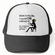 Music is My Life Mesh Hats