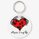 Music is my life-Keychain
