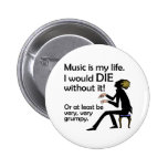 Music is My Life Pin