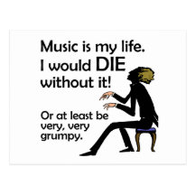 Music is My Life Postcard
