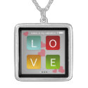 Music is my Valentine ipod touch screen inspired necklace