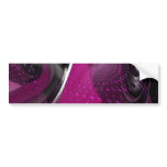 Music is pink geometry bumper sticker