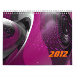 Music is pink geometry wall calendar