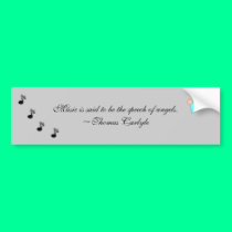 music is said bumper stickers