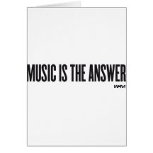 Music is the answer card