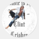 Music Is The Reason Round Stickers