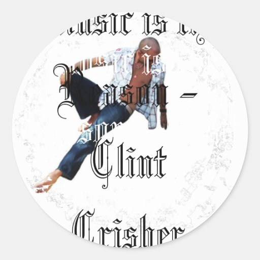 Music Is The Reason Round Stickers
