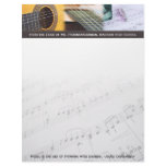 Music is thinking with sound Guitar Customized Letterhead